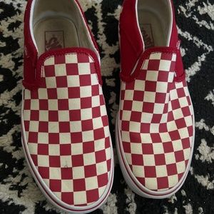 RED AND WHITE VANS